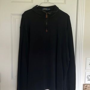 Men’s black polo, Ralph Lauren polo over